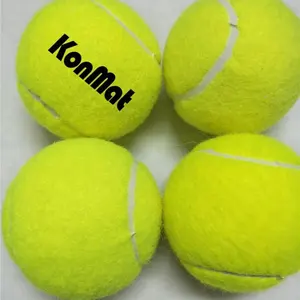 Fabrika ucuz özel tenis topları yüksek kalite ve aşınma direnci ile yüksek sıçrama yün keçe özel tenis topları