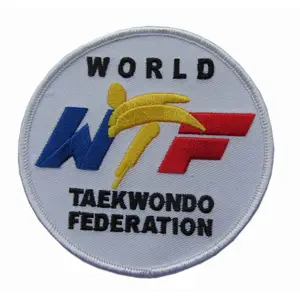 Monde taekwondo fédération broderie badge