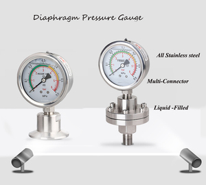 Medidor de presión de sellado de diafragma tipo sanitario - Product Image 4