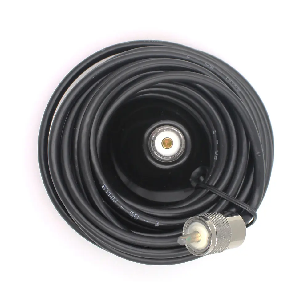Car Antenna 9cm diameter Magnet Antenna Mount with 5M feeder cable for mobile Radio PL259 Magnetic Antenna Base