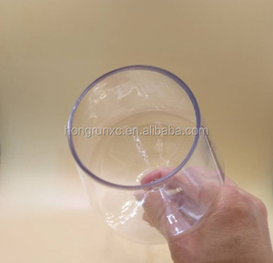 Vente en gros 430ml incassable italien gobelet verre à vin tasse en plastique clair verres à vin rouge pour mariage - Product Image 4