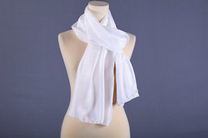 Witte Zijden Sjaals Voor Verven Zijden Sjaals Fabriek In <span class=keywords><strong>China</strong></span> - Product Image 5
