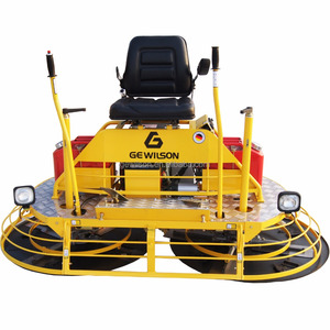 คอนกรีตหรือซีเมนต์นั่งบนเครื่อง Troweling พลังงานสำหรับการตกแต่งพื้นผิว