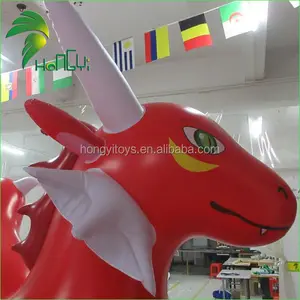 Hongyi Giant Red Inflatable Animal Cartoon Toy / Inflatable Cartoon Dragon With Best Price