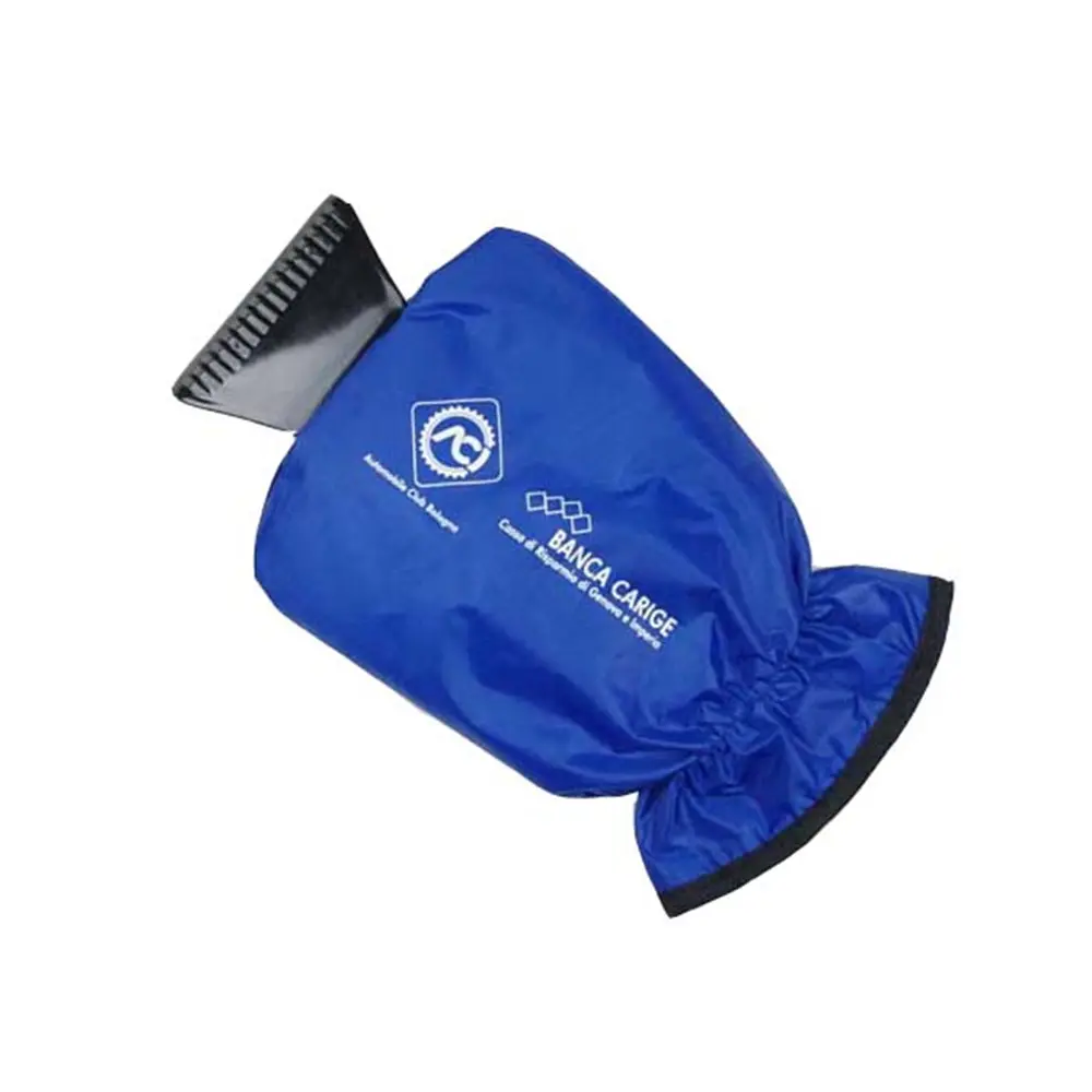 Customized logo waterproof warm glove mitt car ice scraper
