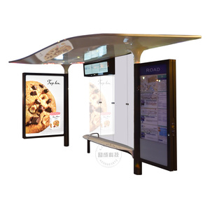 LC-JM116 سبائك الألومنيوم الشخصي وقوف السيارات المأوى مع اضواء لوحات الاعلانات من ليد - Product Image 4