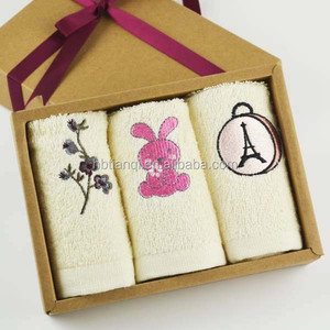 Lujo suave 100% algodón toalla facial, paño de la colada con el logotipo bordado - Product Image 3