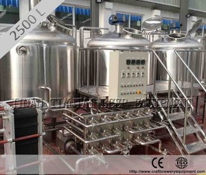 2500 L de acero inoxidable cerveza artesanal de maceración de equipos para la venta - Product Image 3