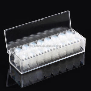 Nadeco <span class=keywords><strong>Toe</strong></span> <span class=keywords><strong>Nail</strong></span> <span class=keywords><strong>Tips</strong></span> Extensions Clear Natural Full Cover punta per unghie punta per unghie 2 dimensioni punte per dita in acrilico - Product Image 2