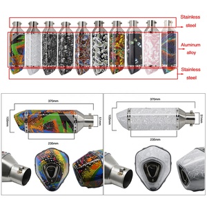 ท่อไอเสียรถจักรยานยนต์ดัดแปลง51มม. สำหรับ50cc-1000cc Moto GSR 600 MSX 125 nc750x แข่ง - Product Image 6