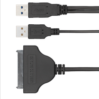 Câble d'alimentation USB3.0 vers SATA pour ordinateur HDD 2.5 ''/électronique/machine Alimentation incluse
