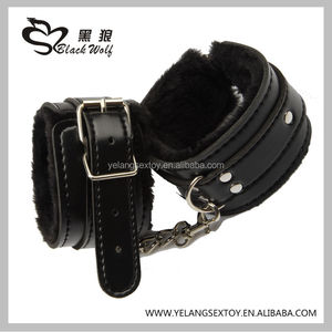 Noir Loup <span class=keywords><strong>Sexe</strong></span> Produits 7 pièces un ensemble sm PU en cuir Bondage restrictions - Product Image 3
