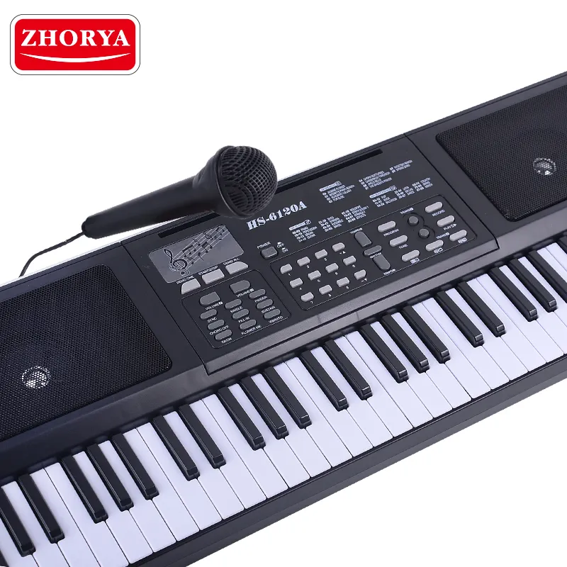 Zhorya 61 Key Electronic Simulation Keyboard Piano Professional With Microphone