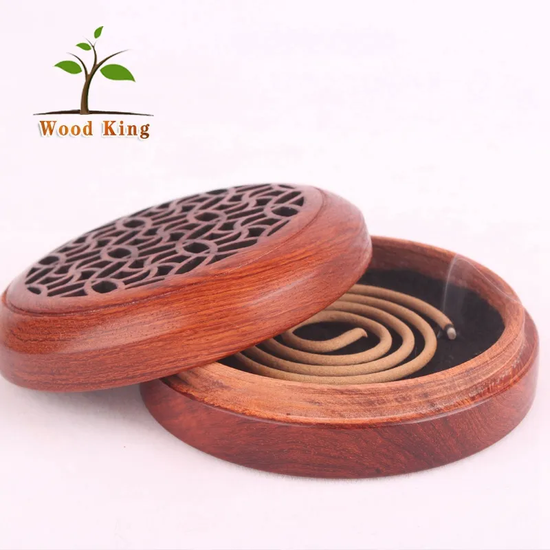 Encensoir artisanal en bois de santal, porte-bobine d'encens artisanal ajouré, vente directe depuis l'usine, Hua Limu, nouveau