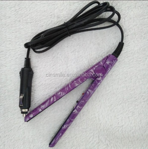 핫 세일 미니 자동차 충전기 헤어 straightener 사용 자동차 - Product Image 1