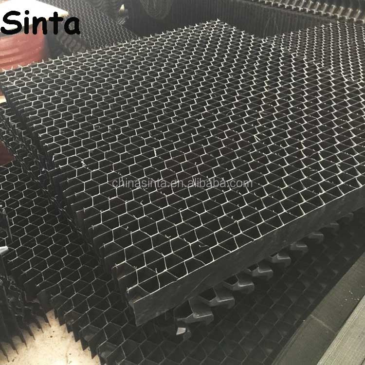 Решетка воздухозаборника с сотовой структурой для охлаждающей башни, решетка воздухозаборника