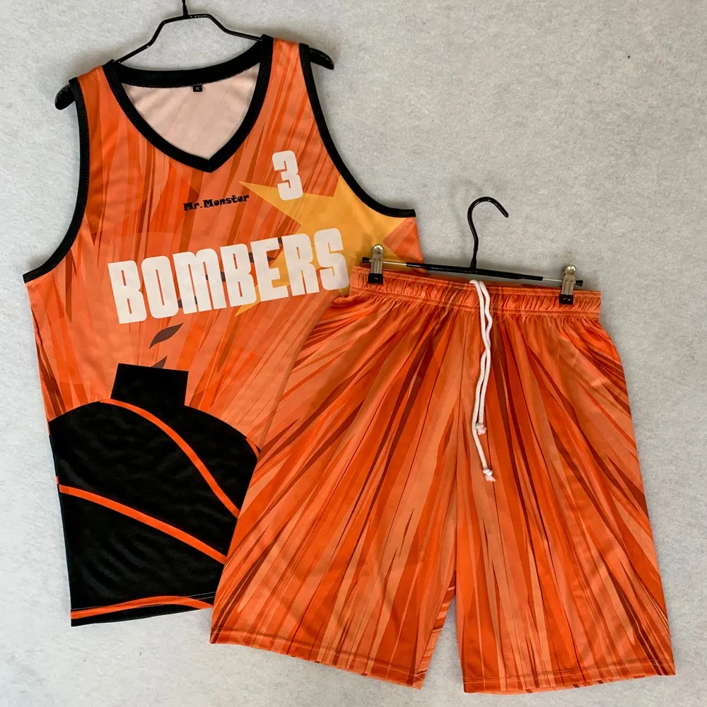 Özel yapılmış kolej ucuz gençlik tasarım sublime basketbol üniforması