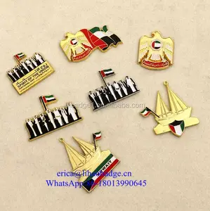 Custom VAE metalen revers pin badges, Dubai magneet revers pin