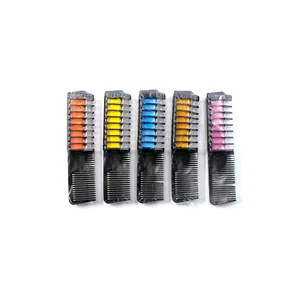 Peigne à teinture temporaire pour les filles, cheveux doux disponible dans plusieurs couleurs, idéal pour marquer la coiffure - Product Image 1