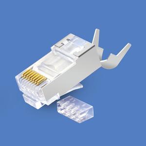 Ventas calientes de la Fábrica de la alta calidad Cat7 plana Rj45 Patch <span class=keywords><strong>cable</strong></span> modular plug blindado RJ45 <span class=keywords><strong>Ethernet</strong></span> panel enchufe - Product Image 1