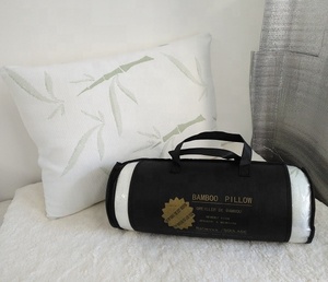 Almohada cervical y para el cuello de espuma viscoelástica triturada de bambú con gel de espuma viscoelástica - Product Image 2