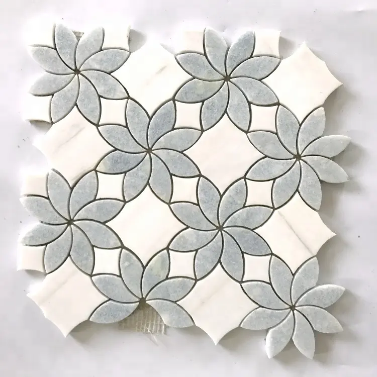 China supplier bathroom floor tile marble mosaic wall tile