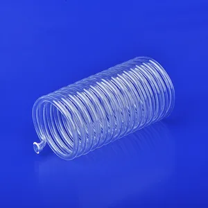 HF Transparent Spiral Quarzglas rohr