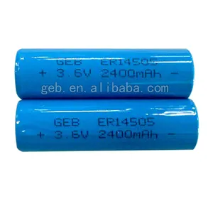 GEB Er14505h <span class=keywords><strong>3.6v</strong></span> リチウム電池 <span class=keywords><strong>Aa</strong></span> <span class=keywords><strong>Er14505</strong></span> バッテリー <span class=keywords><strong>2400mah</strong></span> - Product Image 1