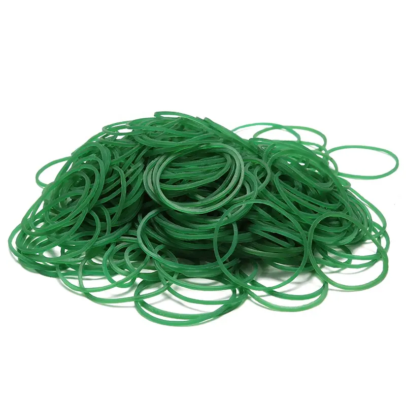 Factory direct wholesale green high-elastic high temperature resistant rubber band
