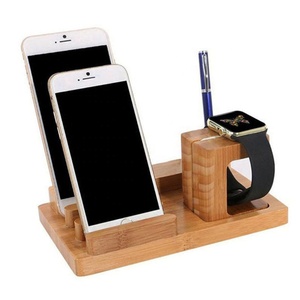 Estación de acoplamiento de madera multifunción para teléfono inteligente y reloj, 2019 - Product Image 5
