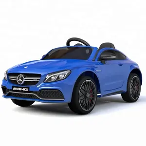 Nieuwe Licentie Mercedes Benz C63 Batterij Aangedreven Radio Control Baby Ritje Op Auto