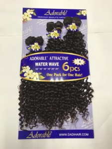 合成卷发水波ombre束价格便宜人类头发感觉蛋白纤维头发 - Product Image 5