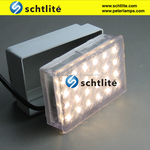 PIEDRA.J de Alta qulity CE 15x10 cm 8 "x 4" 2 W PC al aire libre LED solar ladrillo pavimentadora luz - Product Image 2