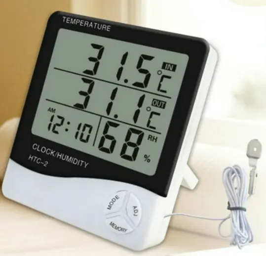 Temperature Sensor Price Portable Digital Desktop Thermometer Weather Station Hygrometer Temperature And Humidity Sensor