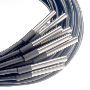 Chip Original de alta calidad, resistente al agua, <span class=keywords><strong>DS18B20</strong></span>, sonda de temperatura, Sensor de temperatura, paquete de acero inoxidable, cable de 1M con sonda - Product Image 2