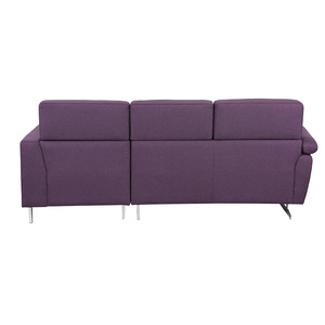 حجم كبير الأرجواني أريكة الزاوية مع كرسي صالة - Product Image 4