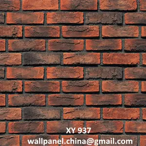 De gros faux carreaux de briques pour mur-Bonne qualité rouge brique mur carreaux fabriqués en chine Offre Spéciale au japon