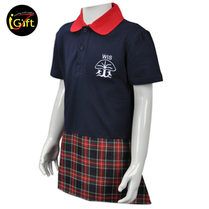 Uniforme scolaire professionnel personnalisé 100% coton jupe de conception uniforme de maternelle - Product Image 6