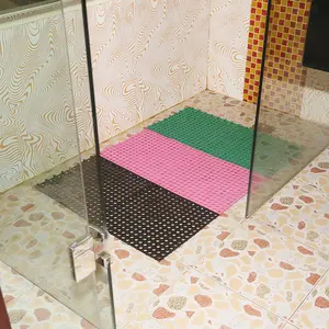 Tapis de toilette antidérapant, Drainage Offre Spéciale, échantillon gratuit, Mini décoration de Table de noël en PVC pour adultes, solide, portée occidentale