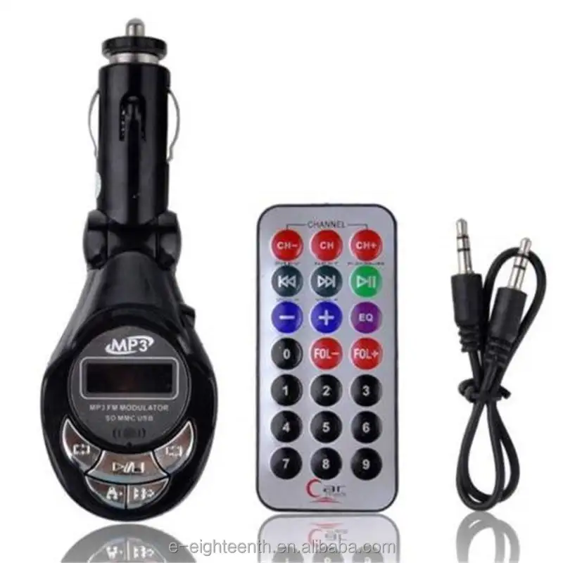 2021 Hot Opvouwbare Auto MP3 Speler Draadloze Fm-zender Modulator Carkit & Usb Sd Mmc Lcd Remote