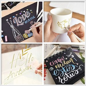Bút Đánh Dấu Kim Loại 10 Màu, Bút Đánh Dấu Vĩnh Viễn Nghệ Thuật Bằng Kim Loại Dùng Làm Quà Tặng - Product Image 5