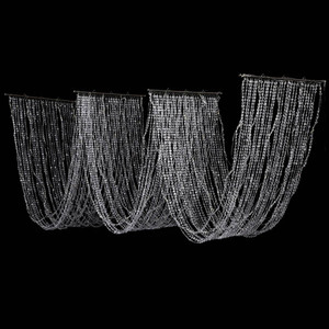 Luxury LED Ceiling Light Decoration Round <strong>Beaded</strong> Wedding Light Curtain <strong>Christmas</strong> Light <strong>String</strong>