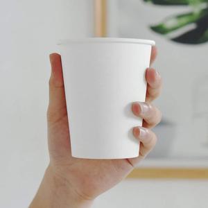 Blanco puro de 8 oz para bebidas frías y calientes, tazas de café de papel desechables para cafés, bistros, fiestas y eventos de uso diario - Product Image 2