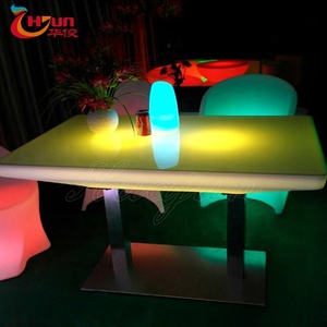 Color Changing Illuminated <strong>Square</strong> Led Light Furniture <strong>Side</strong> Coffee <strong>Table</strong> - Product Image 4