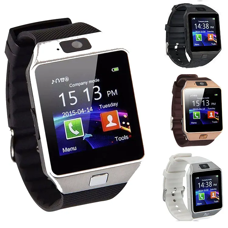 גבוהה באיכות DZ09 עם CameraWristwatch תמיכת Sim TF כרטיס Smartwatch עבור אנדרואיד טלפון