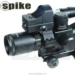 Spike 3 In 1 2.5-10x40eg Combo Scopes Met Rode Stip Zicht En Groen Zicht