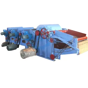 cotton waste fiber to yarn making machine old clothes waste textile recycling garnetting line machine