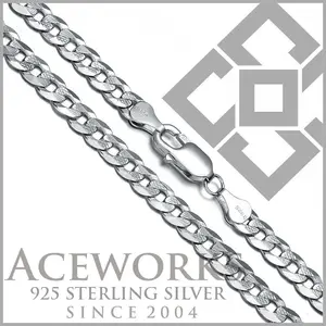 Bán Buôn 24 Inches Nam Giới 925 Sterling Silver Curb Vòng Cổ Chuỗi