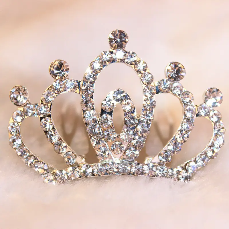 Factory price personalized beauty rhinestone tiara combs