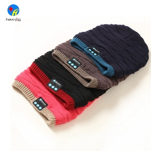 2018 New Fashion wireless earphone winter Beanie hat <span class=keywords><strong>Bluetooth</strong></span> - Product Image 1